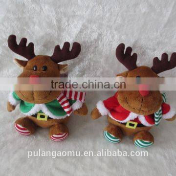 wholesale reindeer stuffed toys plush toy 2016 Christmas gift