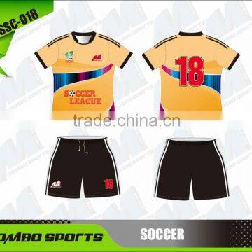 Custom team soccer uniform