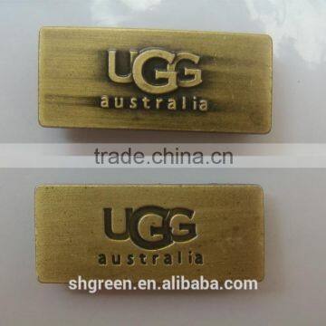 Shoe metal tags with back buckle