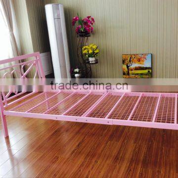 pretty single pink bed