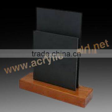 hot sale in european customized wood chalkboard /bar menu wooden clipboard