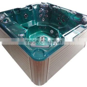 Rectangle Massage spa plastic rectangular tub with led light