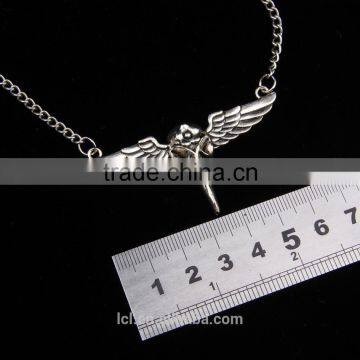 New Arrival Steampunk Statement Necklace Eagle Wings Necklace Imitation Silver Pendant 2015 Yiwu Fashion Imitation Jewelry photo-6
