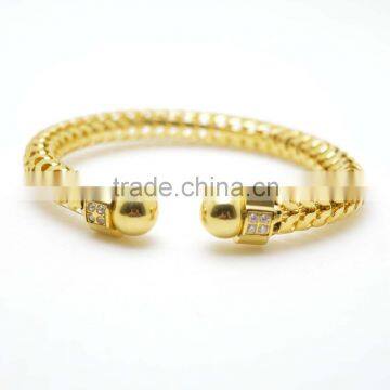 18K gold bangle customized