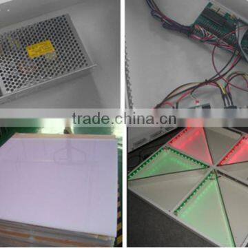 Outdoor Portable 50x50cm DMX Waterproof Lighted Interactive Stage Led Starlit Dance Floor for Disco /club/Wedding photo-4