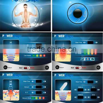 40k Cavitation Rf Radio Frequency Vacuum Cellulite Reduction Bipolar Rf Cavitation Ems Slimming Machine 1MHz