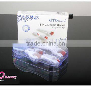 2015 Newest Factory Big Sale 300/720/1200 Pins Microneedle Roller 4 in 1 Derma Roller photo-3