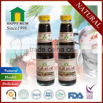 NON-GMO steamed fish soy sauce with glass bottle 510g