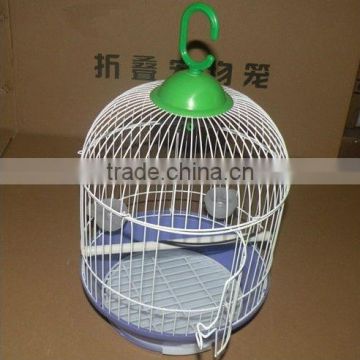 white metal bird cage