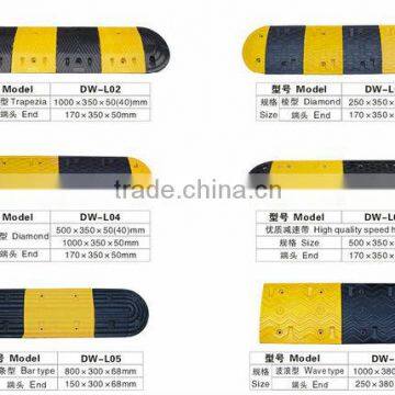 balck and yellow rubber speed hump,speed breaker