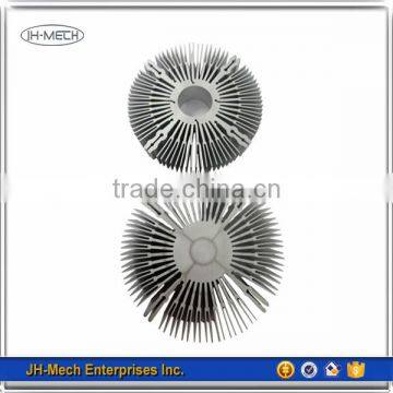 40 mm height silver anodized extruded profile radiators