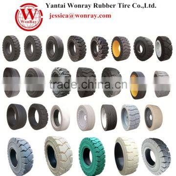 Chinese black and color industrial solid tire exporter