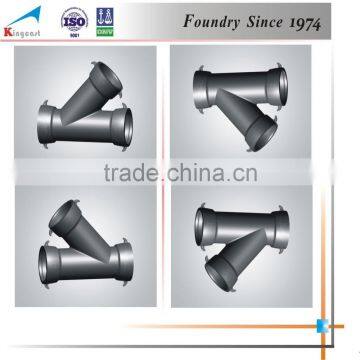 Hot custom products bestseller China supplier cast iron Y tee pipe fitting