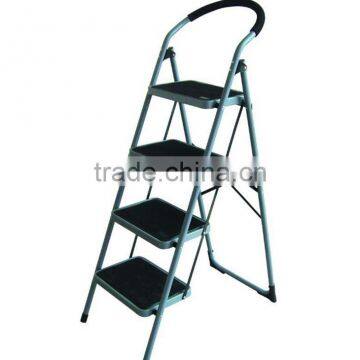 Multi Functional Household 4 Steel Step Ladder with Safety Rail