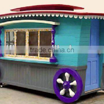 2015 cartoon shape outdoor New design food kiosk