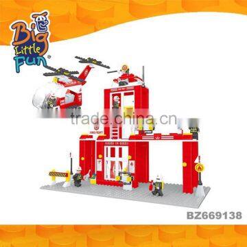 Rescue helicopter play set toys building blocks educational game toys for kids