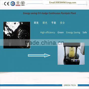 20 TPD oil sludge /oil grease/oil clay to base oil refining pyrolysis plant