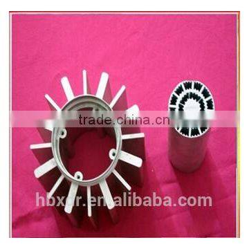 Anodized CNC Fin extruded aluminum heat pipe heat sink