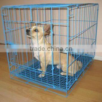 pvc coated folding dog cage