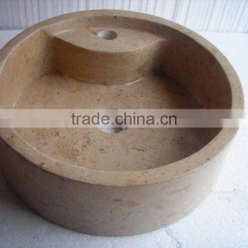 Natural Smooth Polished Black Marble Bathroom Wash Basin photo-4