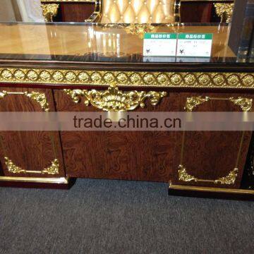 BISINI Baroque Collection Luxury Antique Working Desk and 4-Door Bookcase (BF01-02057) photo-2