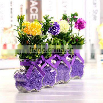 Creative desktop decoration colorful plastic artificial hydrangeas potted