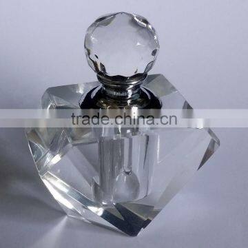 small empty clear crystal perfume bottles for wholesales