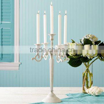 Candelabra, white candelabra,glass candelabra