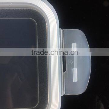 Hi-borosilicate Square Indian Glass Lunch Box With Lock photo-5