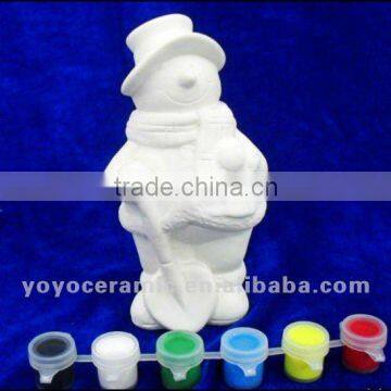 unpainted ceramic figurine DIY christmas bisque