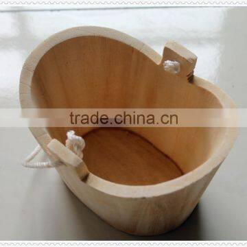 2015 High Quality Hot Sell Decorative Handmade Unfinished Wooden Barrel With Handle photo-4