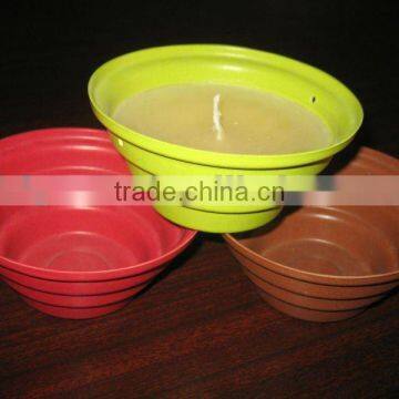 bamboo rice fiber candle cup