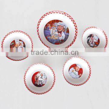 12" Porcelain Round Jumbo Pasta Bowl With Christmas Design Printing photo-4