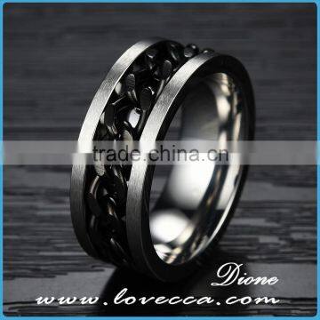 Simple design silver plating custom cheap wholesale men stainless steel ring