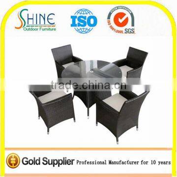 SFM3150815-03 Foshan Table and Chair Furniture Rattan 4 Seater Dining Room Set