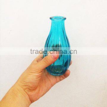 Mini Blue Glass Material Murano Flower Vase for Table Decoration photo-4