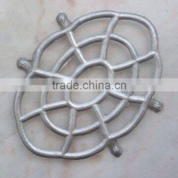 oval shape nickel plated trivet