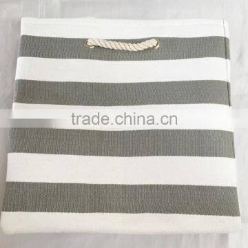 Home Storage Colored Cheap Folding Paper Cloth Basket photo-5