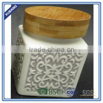 Classical Pattern Ceramic Canisters Kitchen Airtight Jar photo-4