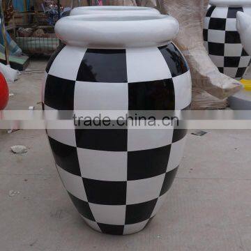 Large Fiberglass Modern Garden Pot photo-4