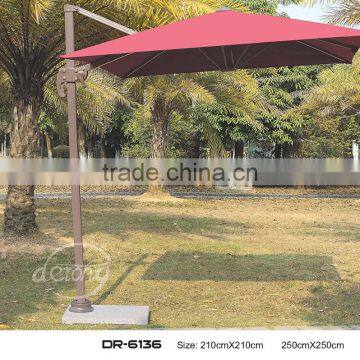 Outdoor parasol 8 ribs 2.5*2.5m high quality 2.1*2.1m square rome sun umbrella