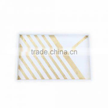 Black Skull White Lacquer Tray photo-3