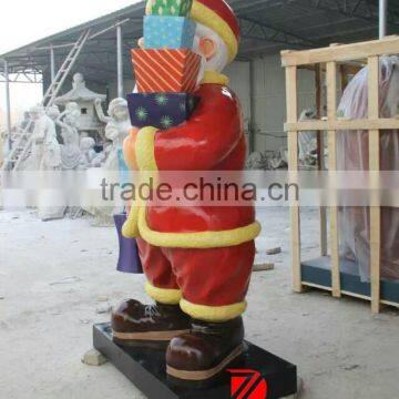 Resin Outdoor Sculptures Fiberglass Father Christmas Statues photo-4