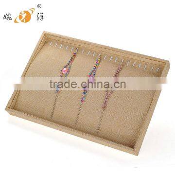 2015 china supplier wholesale custom linen wooden jewelry packing box