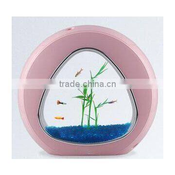 USB Desktop ABS Acrylic Aquarium Fish Tank With LED Light Water Pump photo-2