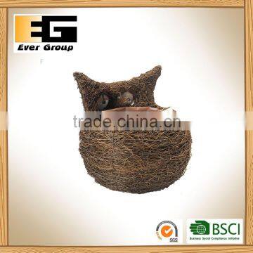 Natural Rattan Bird Shape for Garden Planting/decoration/storage Planter photo-4