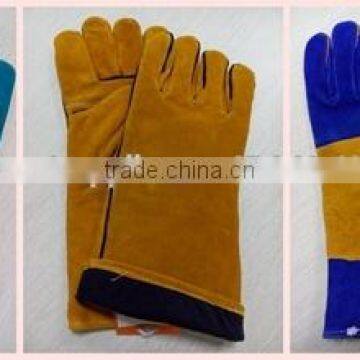 DDSAFETY Hot Sale In 2017 Red Cow Split Welding Gloves photo-5