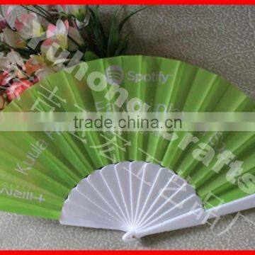Customized Logo Foldable Plastic Hand Fan photo-2