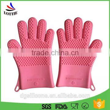 Kitchen Tools and Uses Smoking Grilling Silicone BBQ Gloves Grill Set Five Finger Shape Silicone Glove photo-4