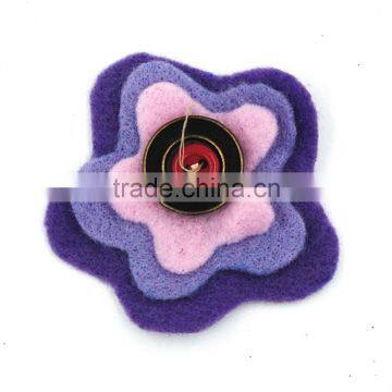 2017 New Design Non-woven Fabric Brooches and Pins Flower Pins for Dresses photo-3